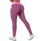 S-3XL Women's Casual High Waist Pocket Sports Leggings Fitness Pants Scrunch Butt Workout Tights Push Up Yoga Gym Leggins