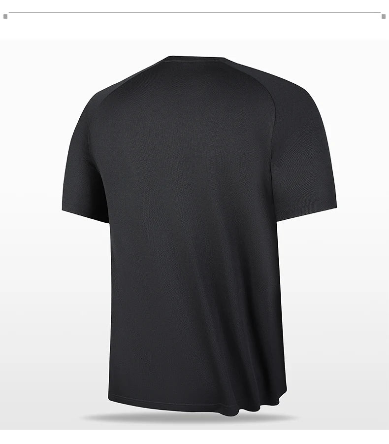 High quality men breathable fast drying running sports fitness breathable comfortable short sleeve T-shirt casual light Gym Tops
