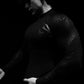Breathedivinity Compression Shirt Short Sleeve tops Muscle GYM Fitness Mock Neck in Black Wolves Club Y2K