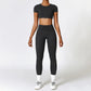 2 Pieces Sportswear Seamless Yoga Set Gym Clothes Sportswear Yoga Suits For Women Fitness Set Tracksuits Sports Bra Gym Leggings