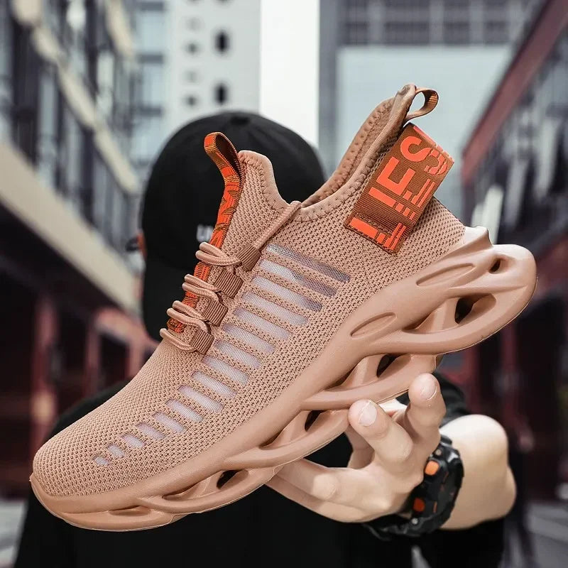 YRZL Men Shoes Comfortable Sneakers Womoen Breathable Couple Running Shoes Mesh Tenis Sport Shoes Size 36-46 Waling Sneakers Men