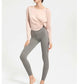 Long Sleeve Yoga Shirts for Women Loose Sports Tee Crop Top Sports Top Women Sportswear Gym Fitness Wear Clothing Workout Female