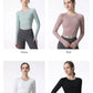 New Long Sleeve Yoga Built-in chest pad Shirts Sport Top Fitness Yoga Top Gym Top Sports Wear for Women Gym Femme Jersey Mujer