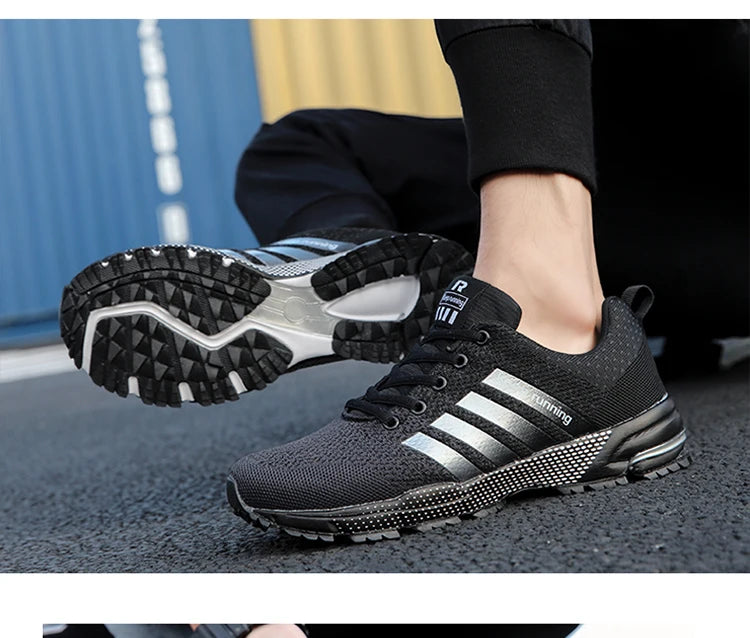 Men's and women's flats fashion casual sneakers couple walking shoes plus size breathable fitness running shoes men shoes