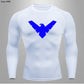 T Shirt Men Rashguard Jiu Jitsu Bjj Gym Fitness Running Training Shirts Boxing Jersey Compression Nightwing Print Tops For Male