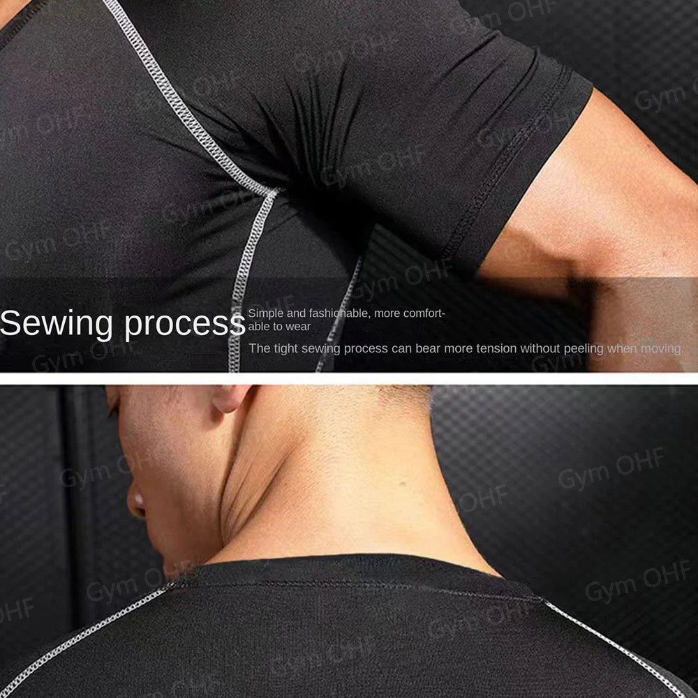 T Shirt Men Rashguard Jiu Jitsu Bjj Gym Fitness Running Training Shirts Boxing Jersey Compression Nightwing Print Tops For Male