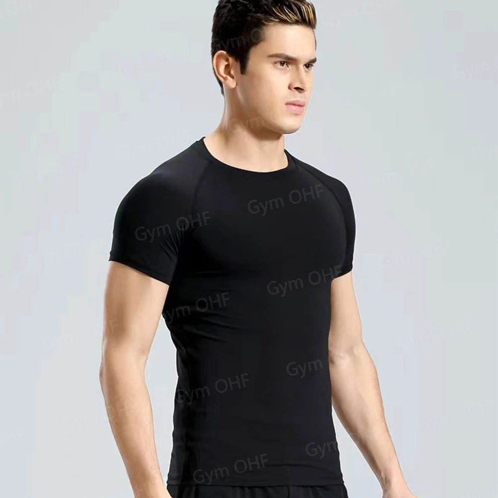 T Shirt Men Rashguard Jiu Jitsu Bjj Gym Fitness Running Training Shirts Boxing Jersey Compression Nightwing Print Tops For Male