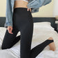 BIVIGAOS Spring Summer Thin Foot Tights Sharkskin Leggings Women High Waist Elastic Smiling Sexy Yoga Sport Fitness Leggings