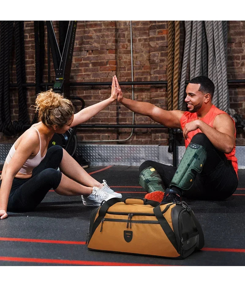 Men Sports Bag Large Capacity Travel Bag with Shoes Compartment Dry Wet Pocket Gym Bag Workout Dance Sports Gym Backpack