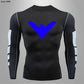 T Shirt Men Rashguard Jiu Jitsu Bjj Gym Fitness Running Training Shirts Boxing Jersey Compression Nightwing Print Tops For Male