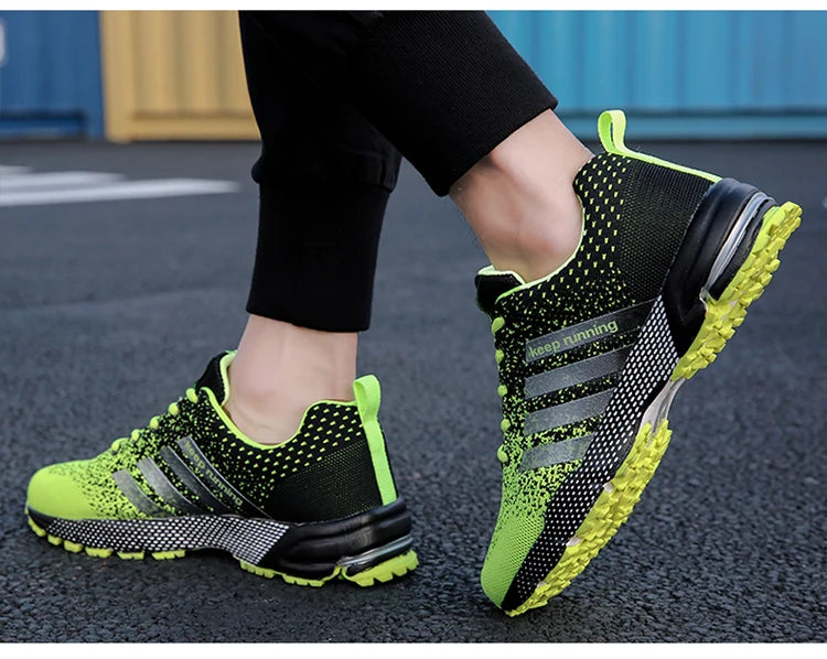 Men's and women's flats fashion casual sneakers couple walking shoes plus size breathable fitness running shoes men shoes