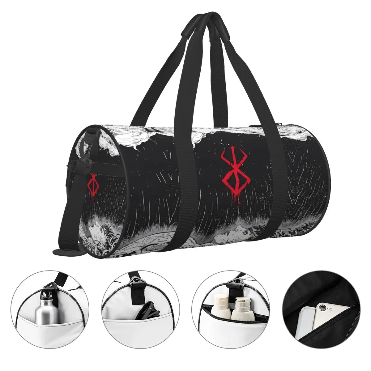 Japan Anime Bereserk Gym Bag Fashion Street Waterproof Sports Bags Large Capacity Travel Handbag Novelty Fitness Bag For Couple