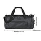 Men Fitness Bag Large Capacity with Shoe Compartment and Wet Pocket Training Sports Bag for Camping/Trekking/Hiking/Traveling