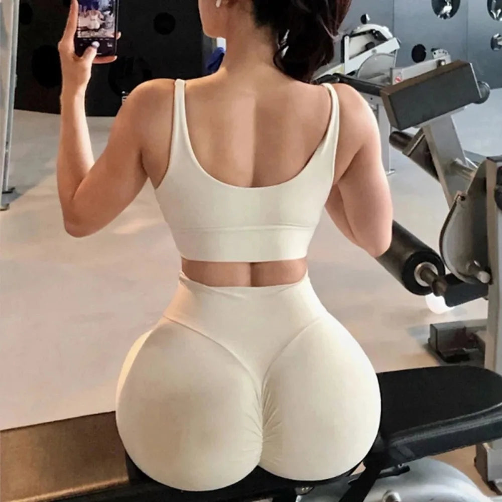 Women's Seamless Yoga Leggings Fitness GYM Pants High Waist Elastic Sexy Hips Tight Peach Buttocks Quick Dry Breathable Pants