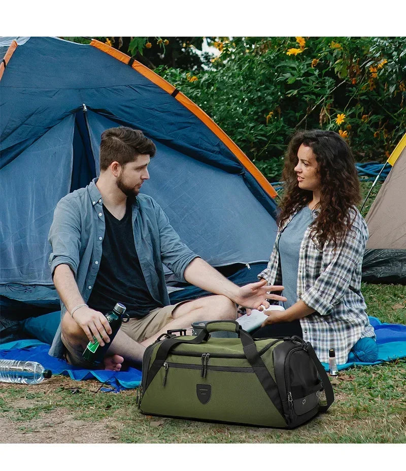 Men Sports Bag Large Capacity Travel Bag with Shoes Compartment Dry Wet Pocket Gym Bag Workout Dance Sports Gym Backpack