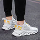 YRZL Men Shoes Comfortable Sneakers Womoen Breathable Couple Running Shoes Mesh Tenis Sport Shoes Size 36-46 Waling Sneakers Men