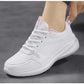 Women Running Shoes PU Leather Lace-up Men Warm Light Walking Sneaker Fitness Sport Flats Comfortable Black Size 35-44 Loafers