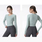New Long Sleeve Yoga Built-in chest pad Shirts Sport Top Fitness Yoga Top Gym Top Sports Wear for Women Gym Femme Jersey Mujer
