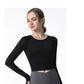 New Long Sleeve Yoga Built-in chest pad Shirts Sport Top Fitness Yoga Top Gym Top Sports Wear for Women Gym Femme Jersey Mujer