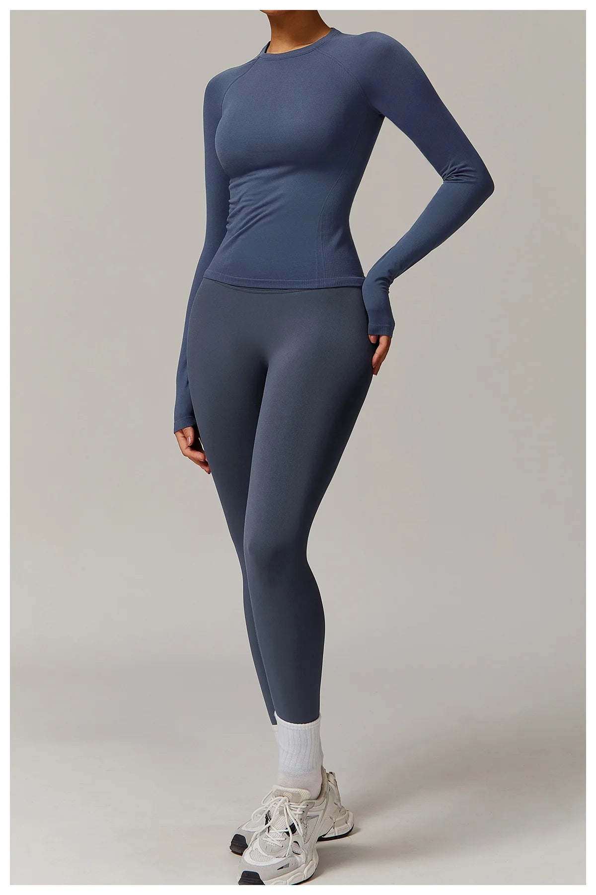 Sexy Women Yoga T-shirts Solid Sports Top Long Sleeve Gym Workout Running Shirts Exposed Navel Quick Dry Fitness Gym Sport Wear