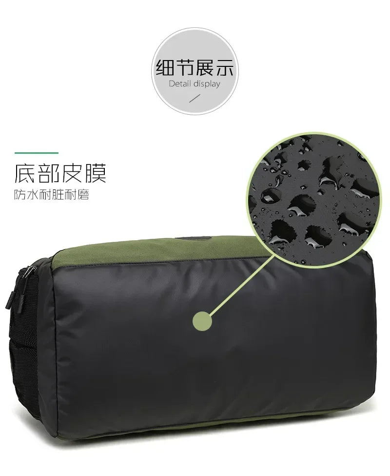 Men Sports Bag Large Capacity Travel Bag with Shoes Compartment Dry Wet Pocket Gym Bag Workout Dance Sports Gym Backpack
