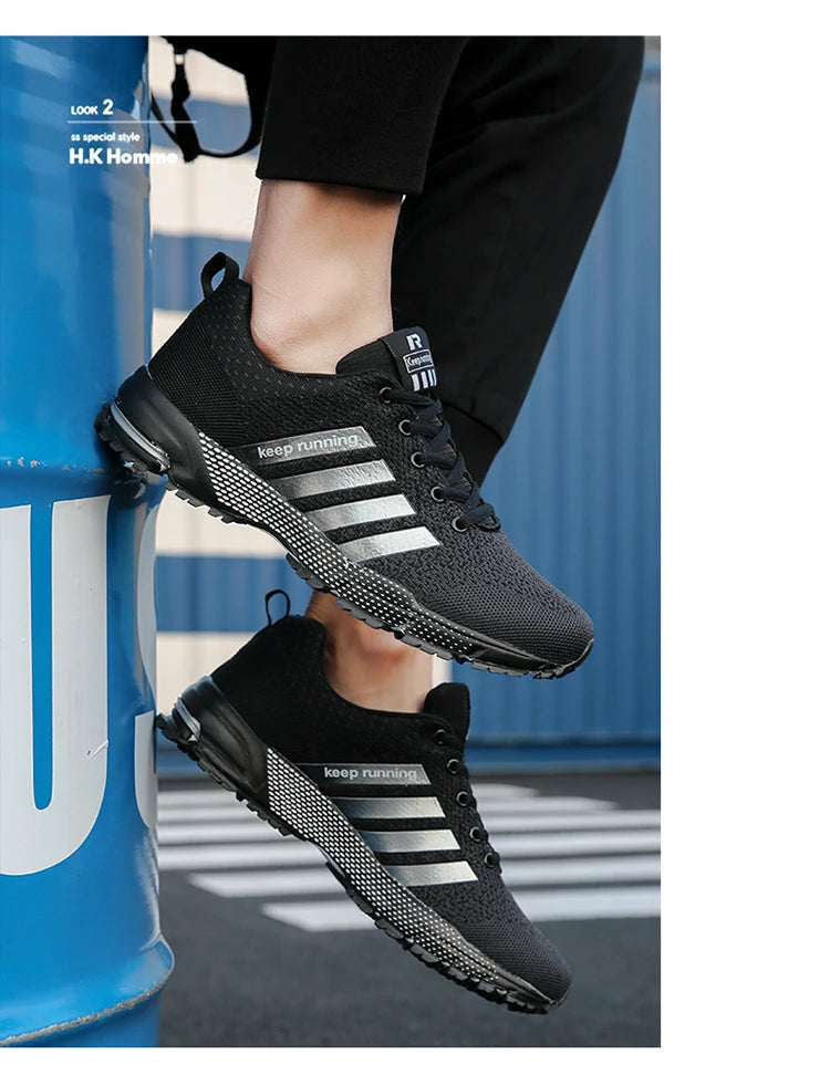 Men's and women's flats fashion casual sneakers couple walking shoes plus size breathable fitness running shoes men shoes