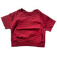 Impact Crop Top for Women Workout Gym Clothing Seamless Yoga Crop Top Shirt Sleeve Sports Shirts