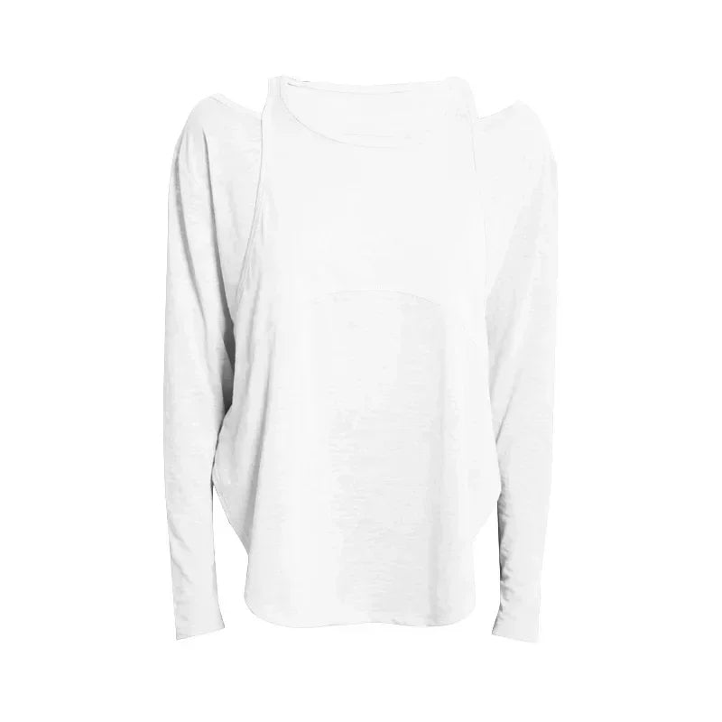 Long Sleeve Yoga Shirts for Women Loose Sports Tee Crop Top Sports Top Women Sportswear Gym Fitness Wear Clothing Workout Female