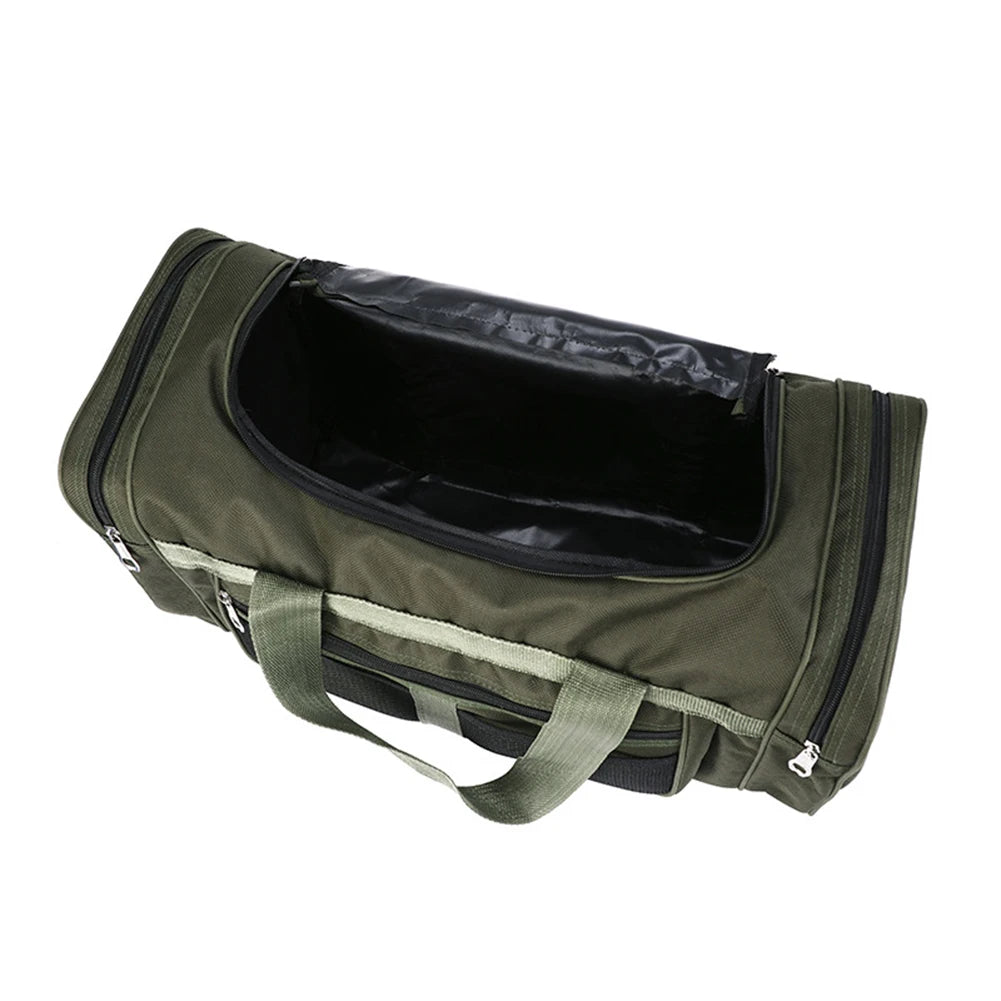 Nylon Travel Duffel Bag Large Capacity Handbag Portable Outdoor Gym Luggage Bag Multifunctional Waterproof Sports Fitness Bags