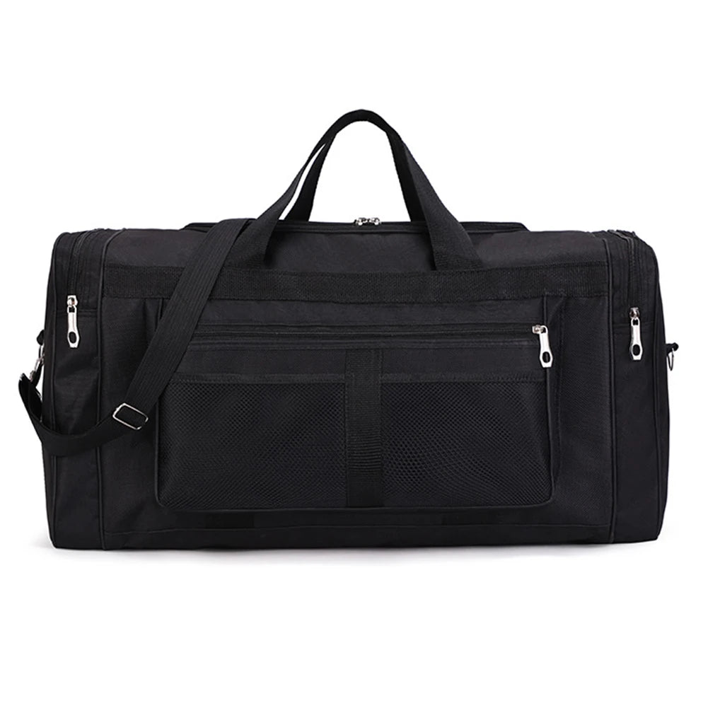 Nylon Travel Duffel Bag Large Capacity Handbag Portable Outdoor Gym Luggage Bag Multifunctional Waterproof Sports Fitness Bags