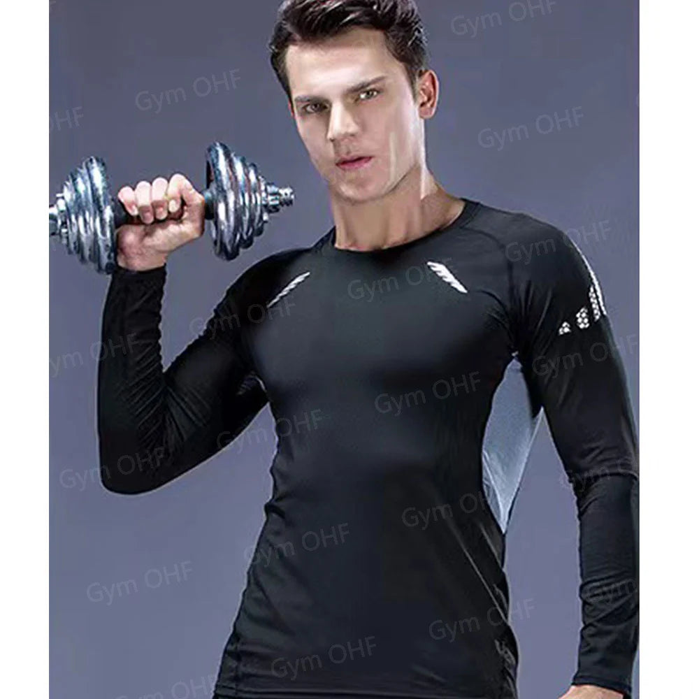 T Shirt Men Rashguard Jiu Jitsu Bjj Gym Fitness Running Training Shirts Boxing Jersey Compression Nightwing Print Tops For Male
