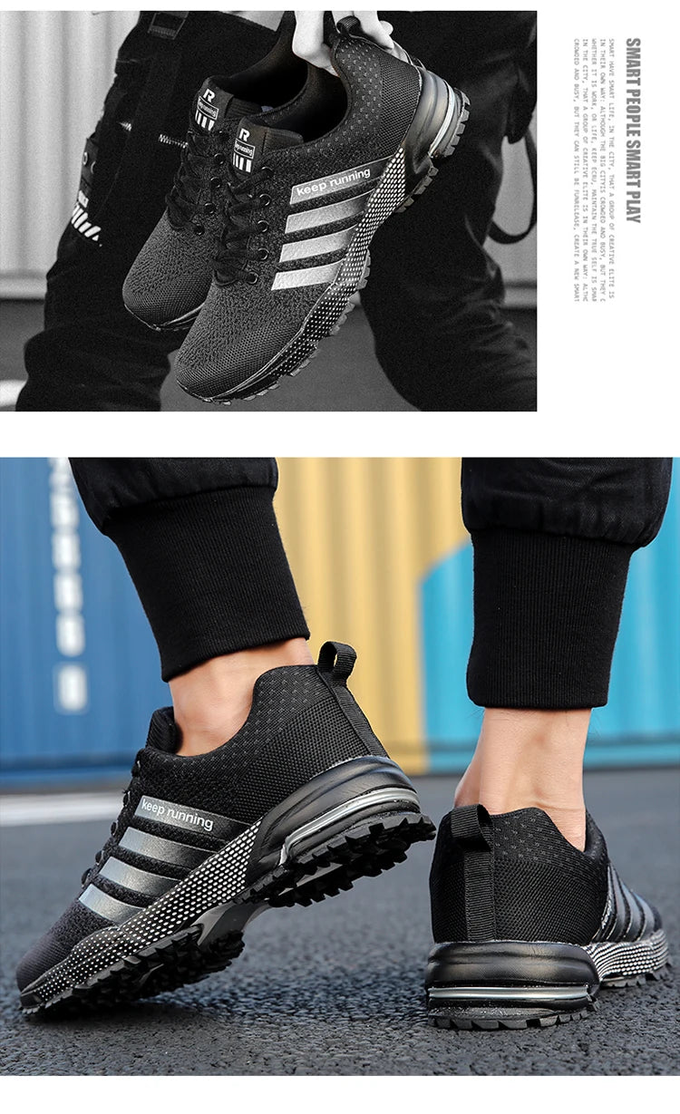 Men's and women's flats fashion casual sneakers couple walking shoes plus size breathable fitness running shoes men shoes