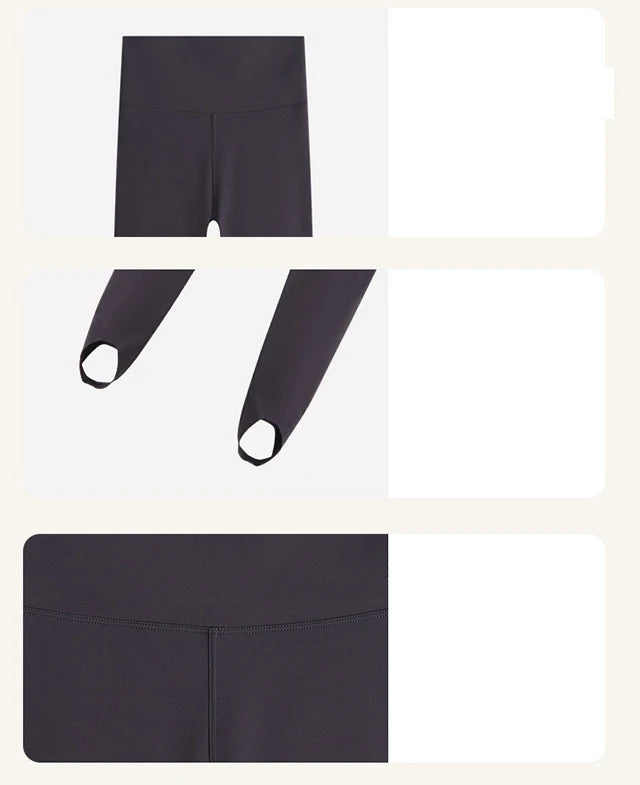 BIVIGAOS Spring Summer Thin Foot Tights Sharkskin Leggings Women High Waist Elastic Smiling Sexy Yoga Sport Fitness Leggings