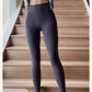BIVIGAOS Spring Summer Thin Foot Tights Sharkskin Leggings Women High Waist Elastic Smiling Sexy Yoga Sport Fitness Leggings