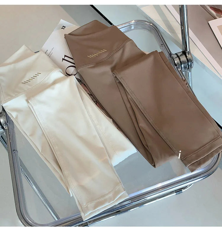Women V Front Cross over Yoga Pants Soft Nylon Gym Sport Leggings Stretchy Workout Fitness Tights Running Squat Proof Dry Fit
