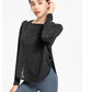 Long Sleeve Yoga Shirts for Women Loose Sports Tee Crop Top Sports Top Women Sportswear Gym Fitness Wear Clothing Workout Female