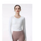 New Long Sleeve Yoga Built-in chest pad Shirts Sport Top Fitness Yoga Top Gym Top Sports Wear for Women Gym Femme Jersey Mujer