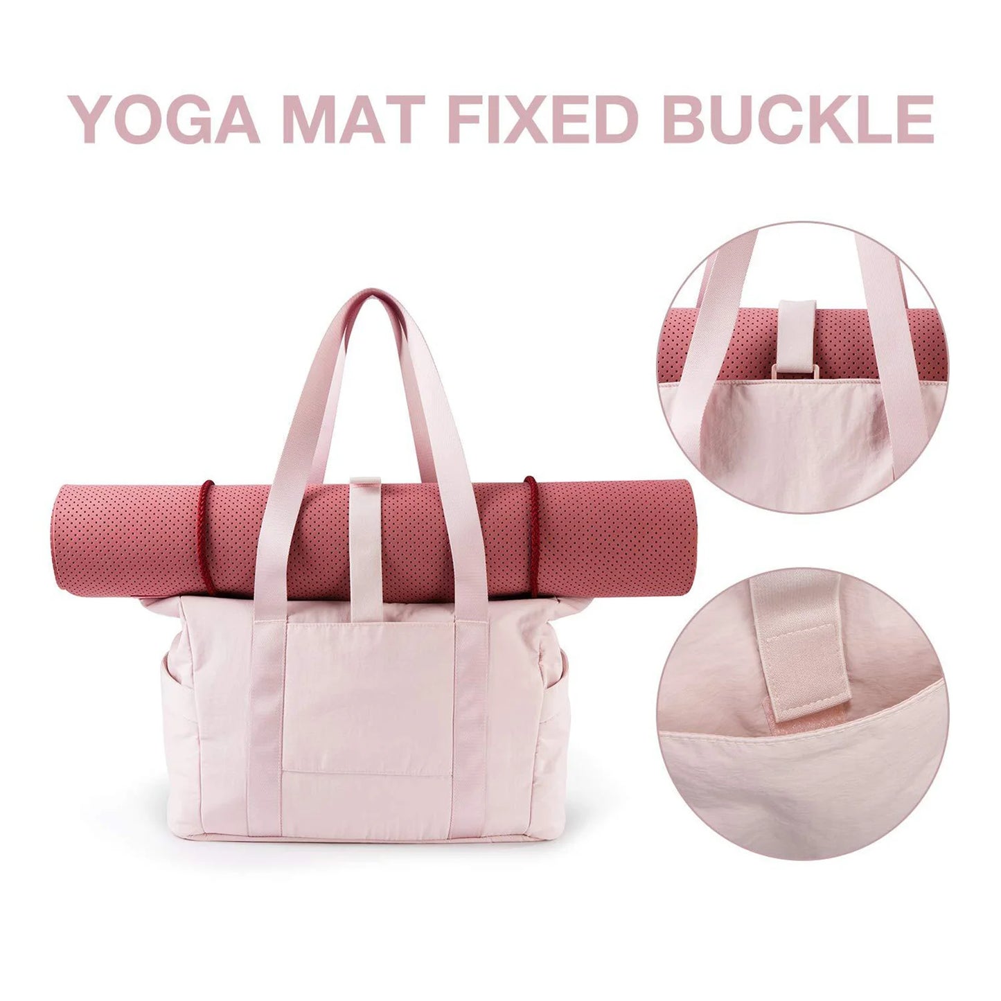 Women Waterproof Travel Duffel Bag Lightweight Shoulder Weekender Overnight Bag for Gyms Weekend Getaway