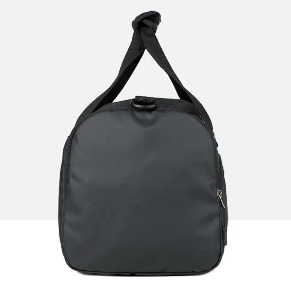 Men Fitness Bag Large Capacity with Shoe Compartment and Wet Pocket Training Sports Bag for Camping/Trekking/Hiking/Traveling