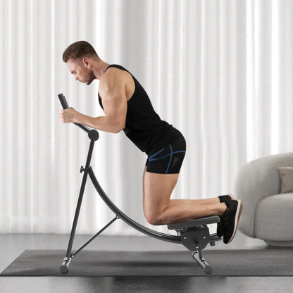 Ab Machine Coaster Abdominal Crunch Trainer Fit Home Gym Core Workout Equipment with Intelligent Display
