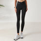 Women V Front Cross over Yoga Pants Soft Nylon Gym Sport Leggings Stretchy Workout Fitness Tights Running Squat Proof Dry Fit