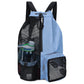 Basketball Bag Drawstring Beach Storage Backpacks with Wet Pockets Thickened Mesh Lightweight Comfortable for Outdoor Sports
