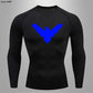 T Shirt Men Rashguard Jiu Jitsu Bjj Gym Fitness Running Training Shirts Boxing Jersey Compression Nightwing Print Tops For Male