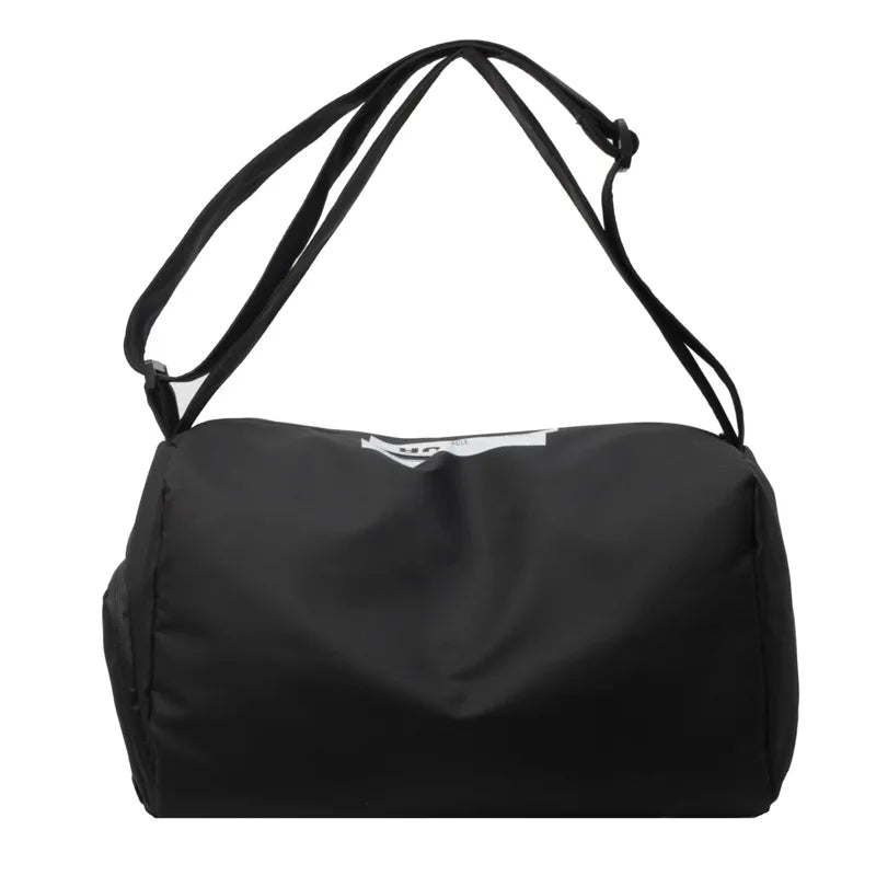 Unisex Capacity Crossbody Sports Bag, Water-Resistant Gym Travel Duffle with Shoe Compartment & Dry-Wet Separation (38x23cm)
