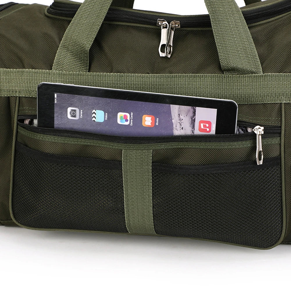 Nylon Travel Duffel Bag Large Capacity Handbag Portable Outdoor Gym Luggage Bag Multifunctional Waterproof Sports Fitness Bags
