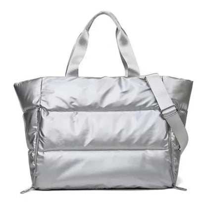 Yoga Mat Bag Women Gym Bag Tote Fitness Sports Large Capacity Travel Shoulder Bag Zipper Storage Bags Winter Ladies Wet Dry Pack