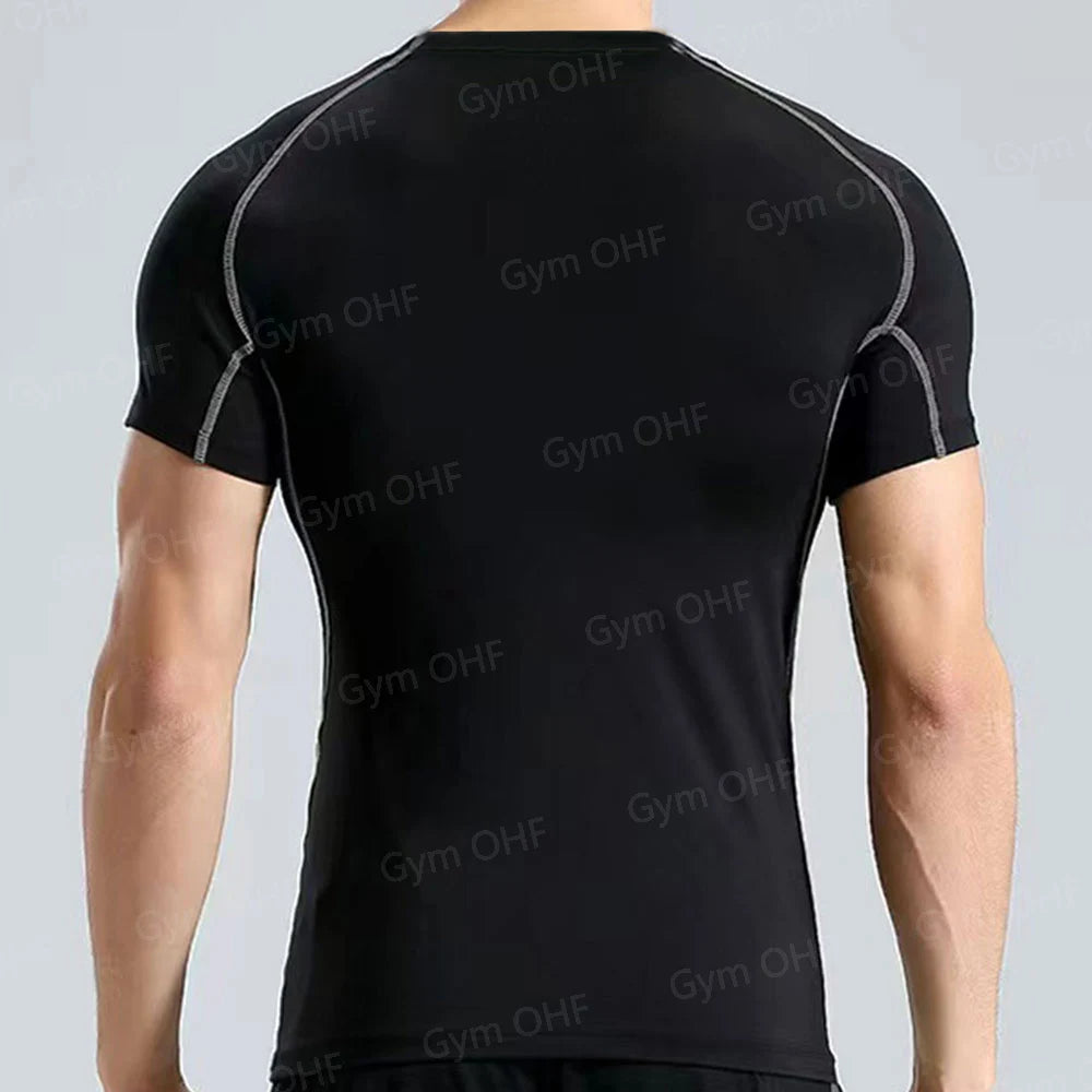 T Shirt Men Rashguard Jiu Jitsu Bjj Gym Fitness Running Training Shirts Boxing Jersey Compression Nightwing Print Tops For Male