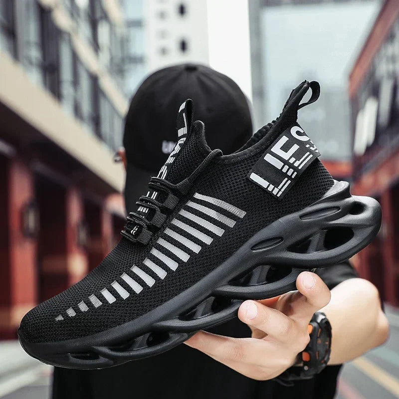 YRZL Men Shoes Comfortable Sneakers Womoen Breathable Couple Running Shoes Mesh Tenis Sport Shoes Size 36-46 Waling Sneakers Men