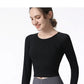 New Long Sleeve Yoga Built-in chest pad Shirts Sport Top Fitness Yoga Top Gym Top Sports Wear for Women Gym Femme Jersey Mujer