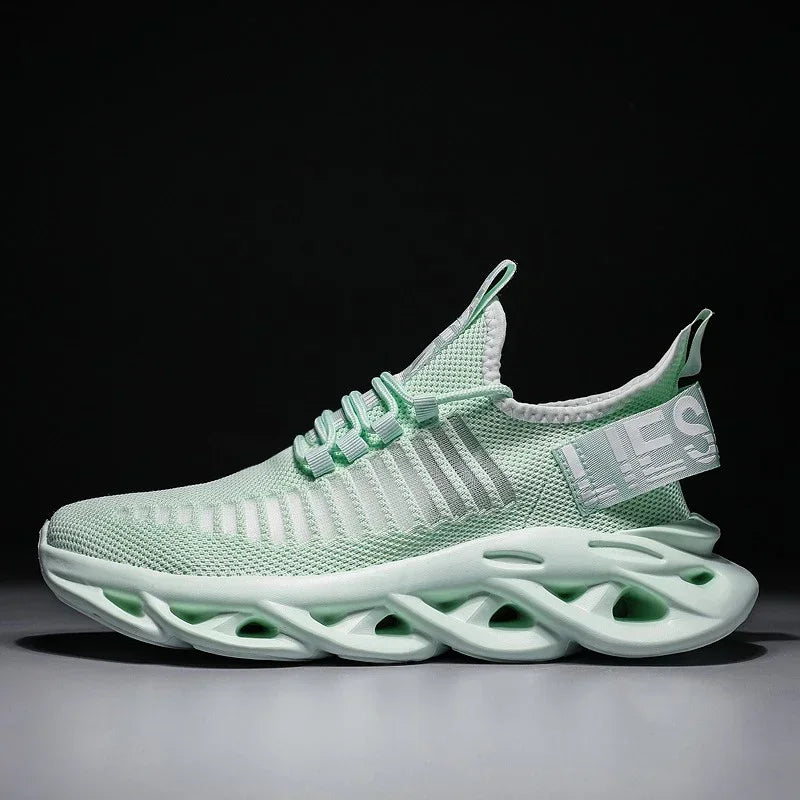 YRZL Men Shoes Comfortable Sneakers Womoen Breathable Couple Running Shoes Mesh Tenis Sport Shoes Size 36-46 Waling Sneakers Men